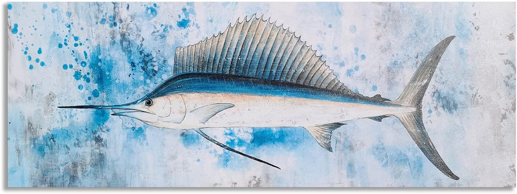 Swordfish Canvas Wall Art 