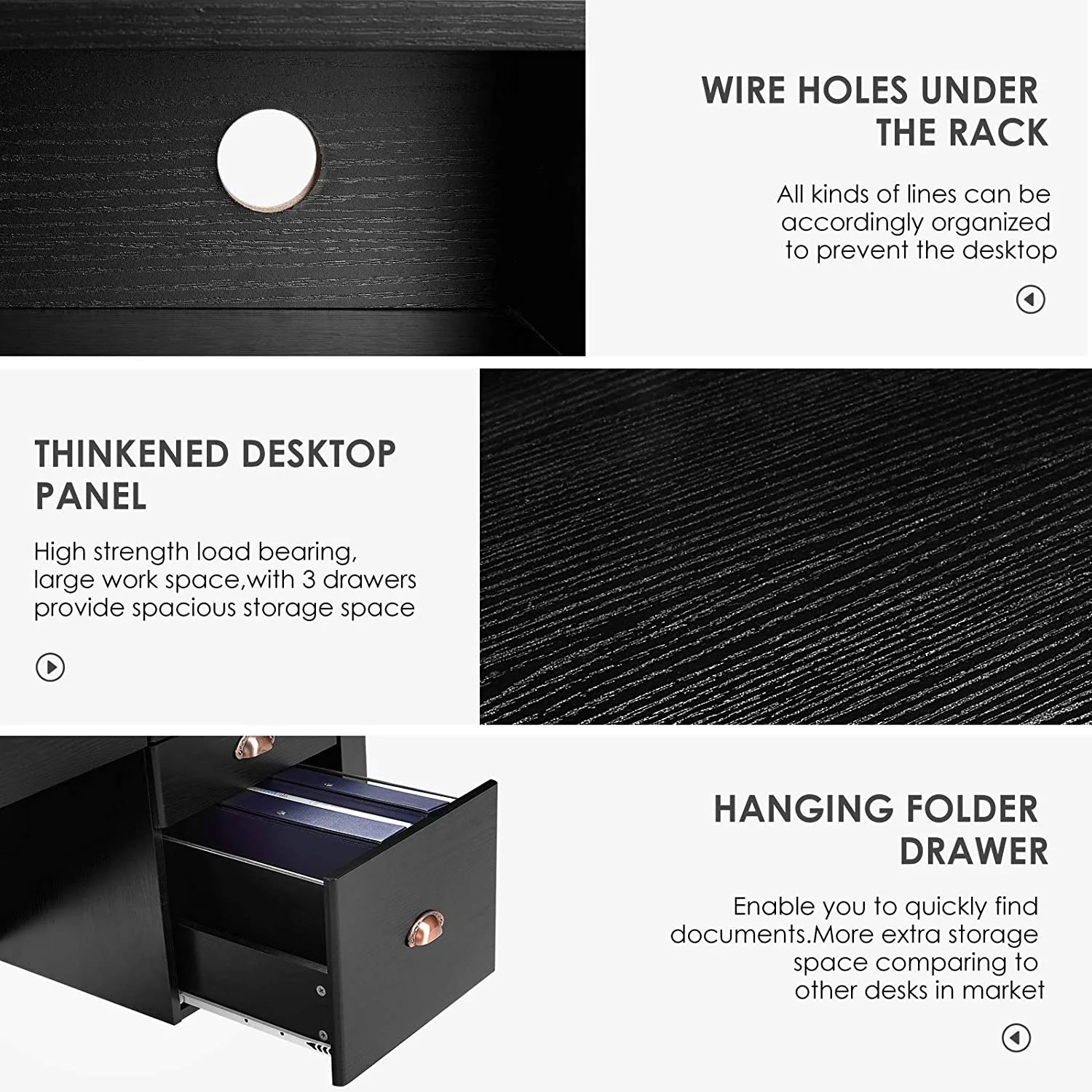 Computer Desk with Drawers