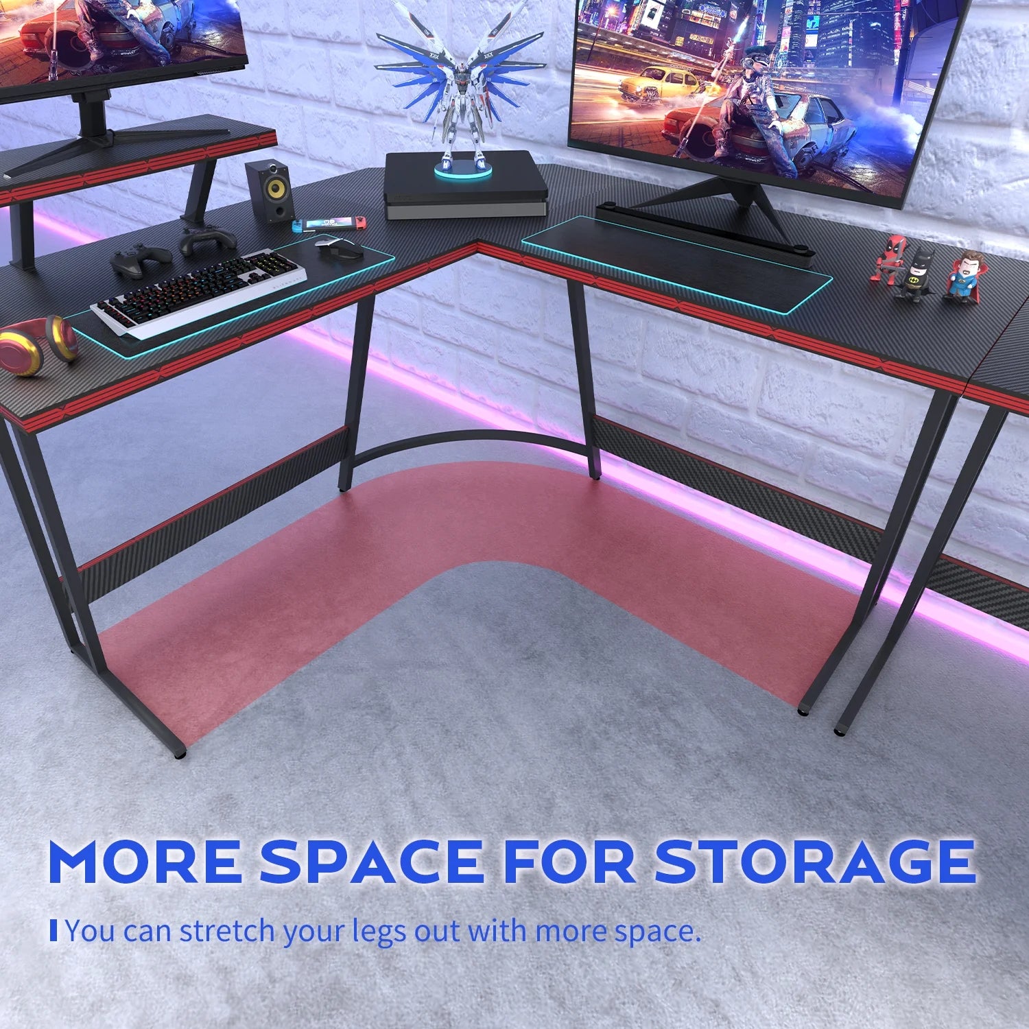 L-Shaped Gaming Desk 