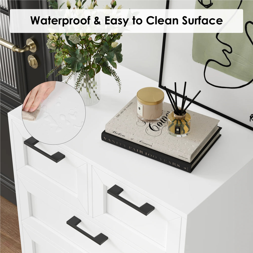 6 Drawer White Dresser