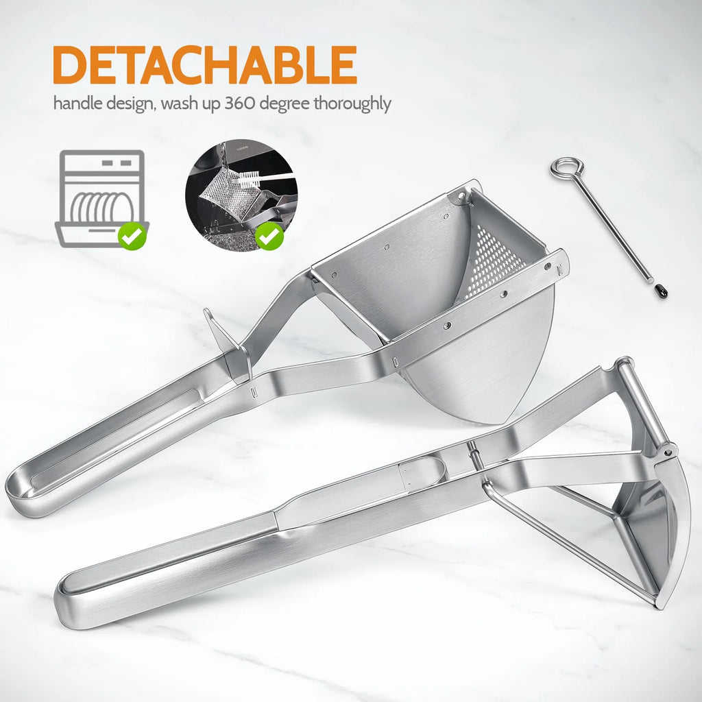 Stainless Steel Masher with Ergonomic Handle