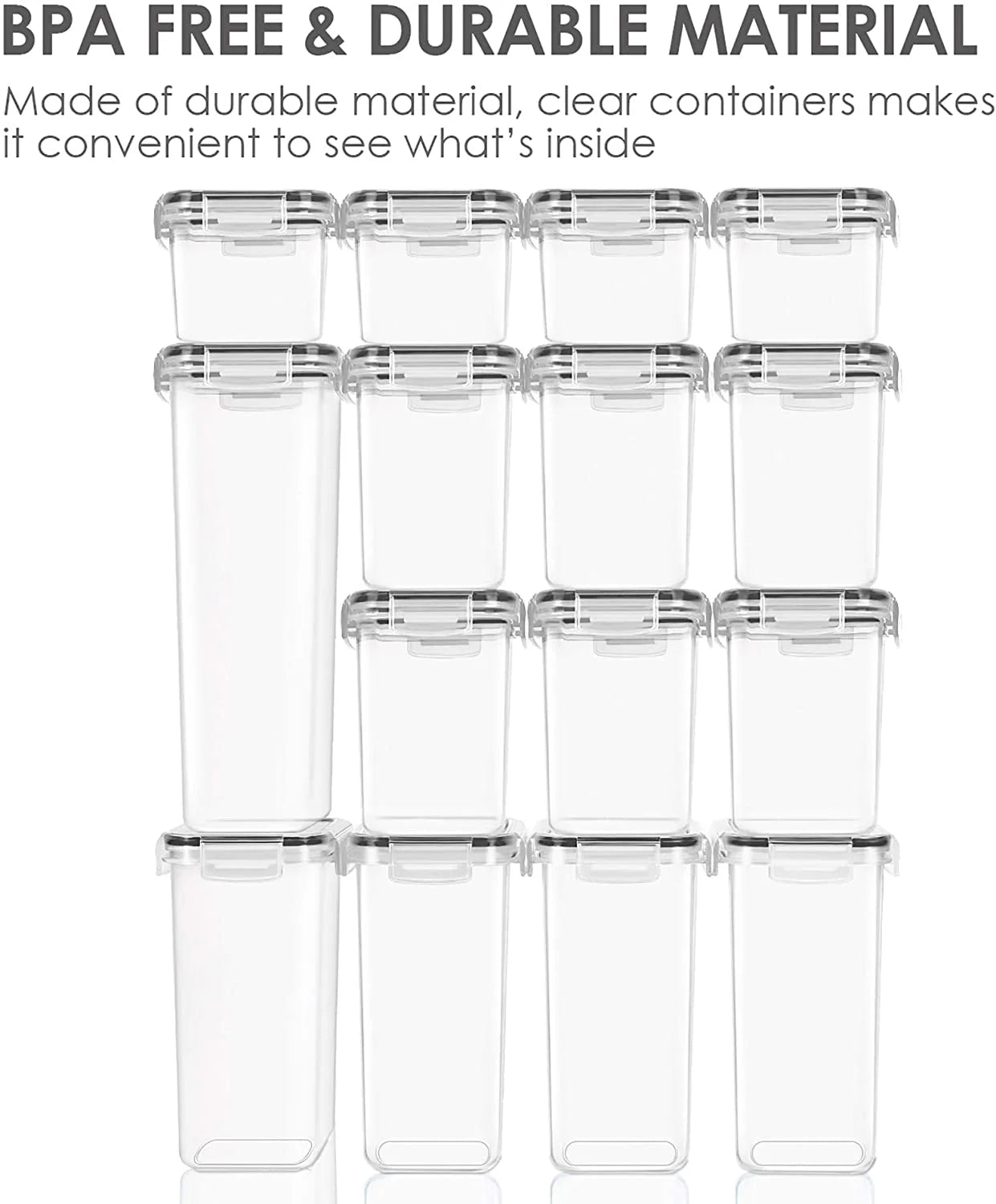 15 Packs Food Containers Set