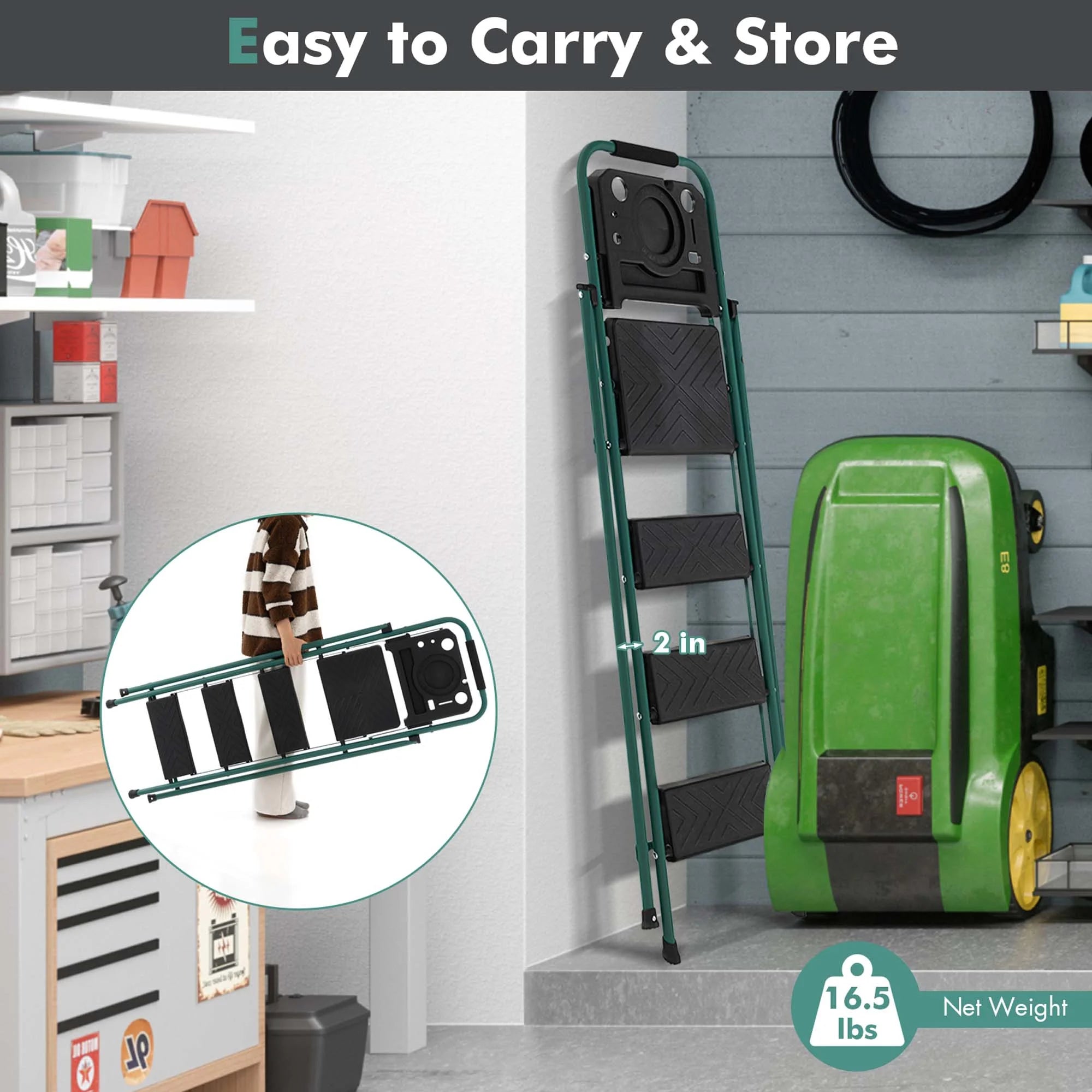 Portable 4 Step Ladder