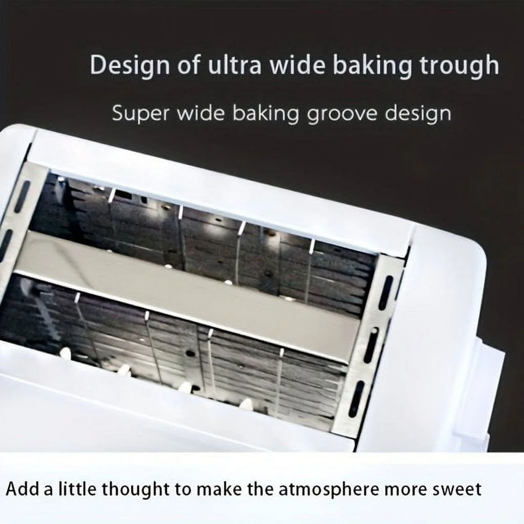 Toaster 2 Slice with Auto Shut off & Reheat Function - White
