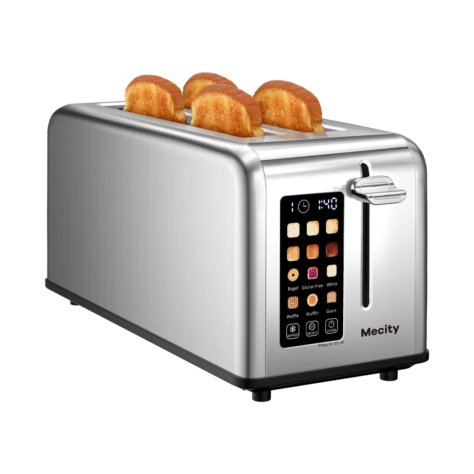 TouchScreen 4 Slice Toaster Stainless Steel - Silver