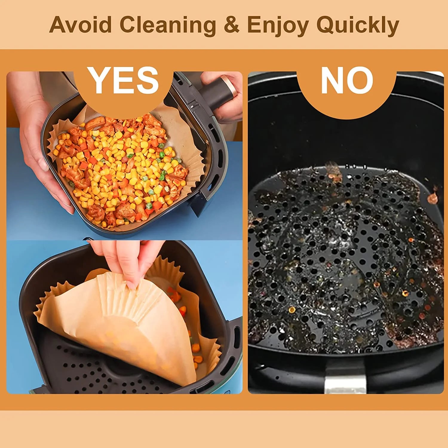 100 PCS Parchment Paper