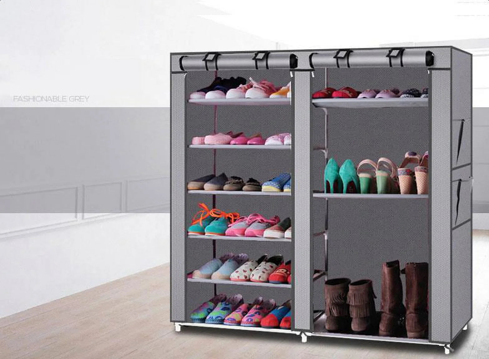 Shoe Rack with Shelves