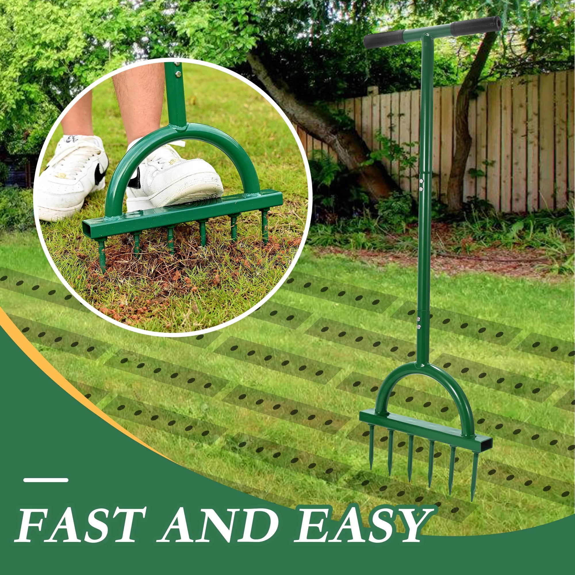 Yard Aerator with T-Handle