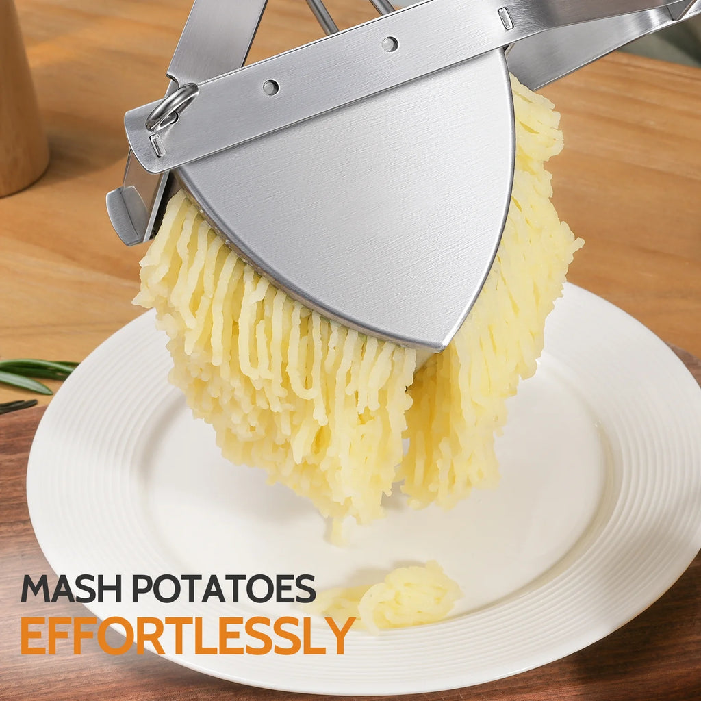 Stainless Steel Masher with Ergonomic Handle
