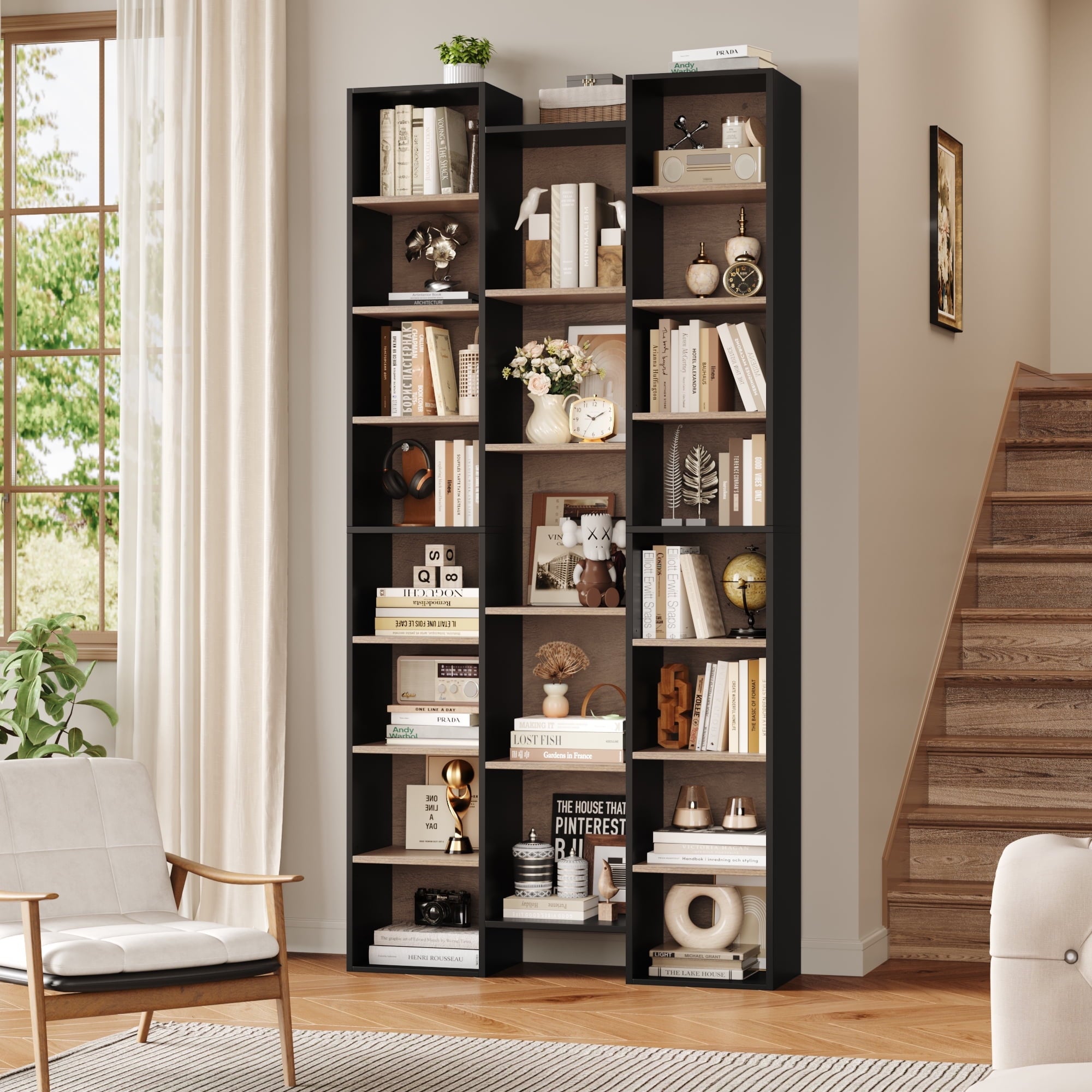 Bookshelves with Adjustable Shelves