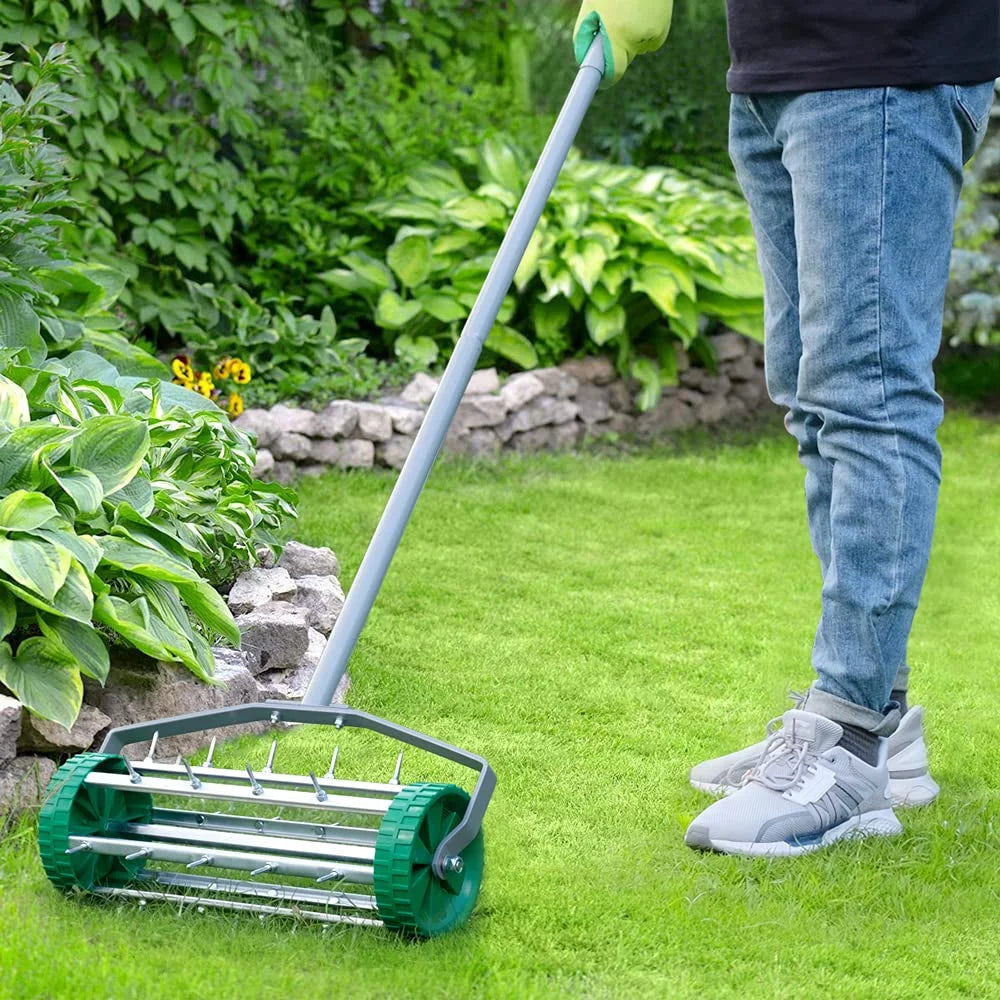 Rolling Lawn Aerator 