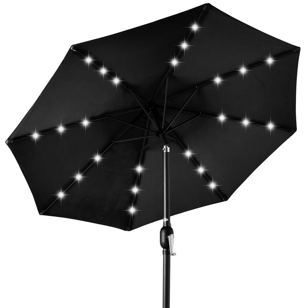 Solar LED Lighted Patio Umbrella 