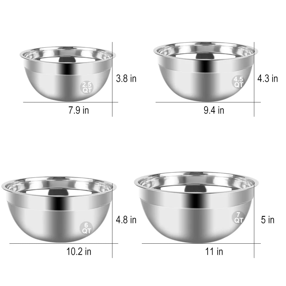  5-Speeds Electric Hand Mixer Bowls Set