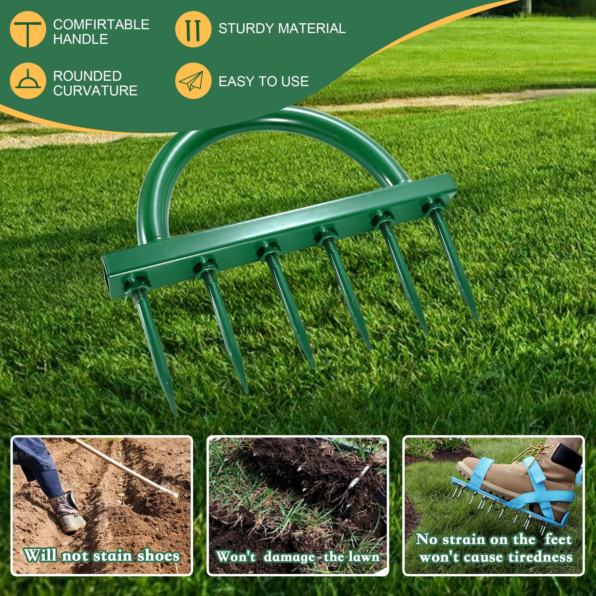 Yard Aerator with T-Handle