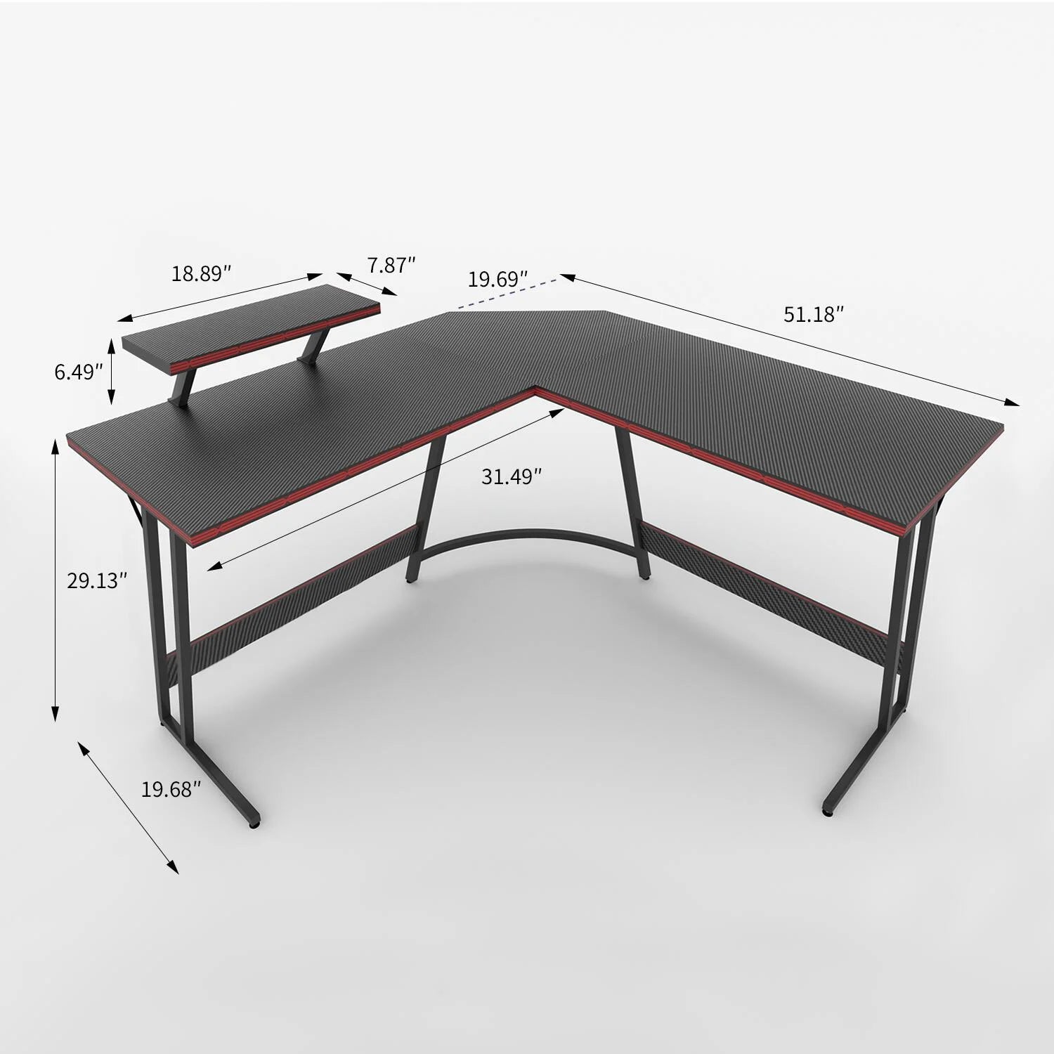 L-Shaped Gaming Desk 