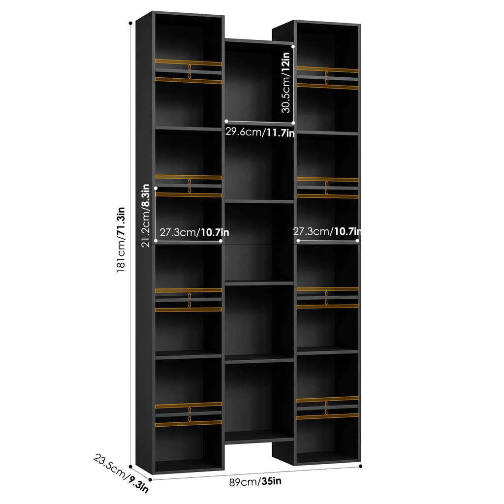 Bookshelves with Adjustable Shelves
