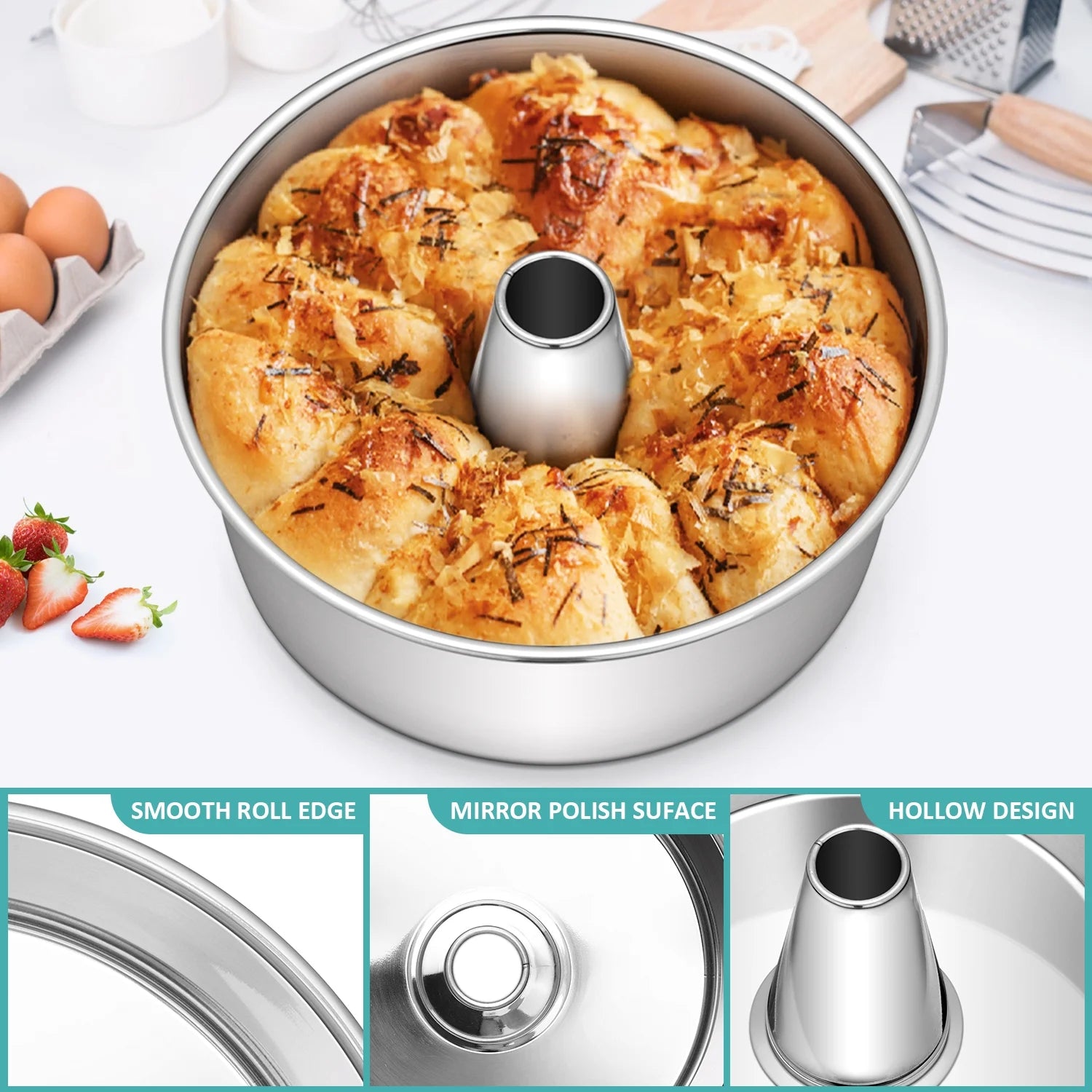 10 Inch Stainless Steel Deep Cake Pan