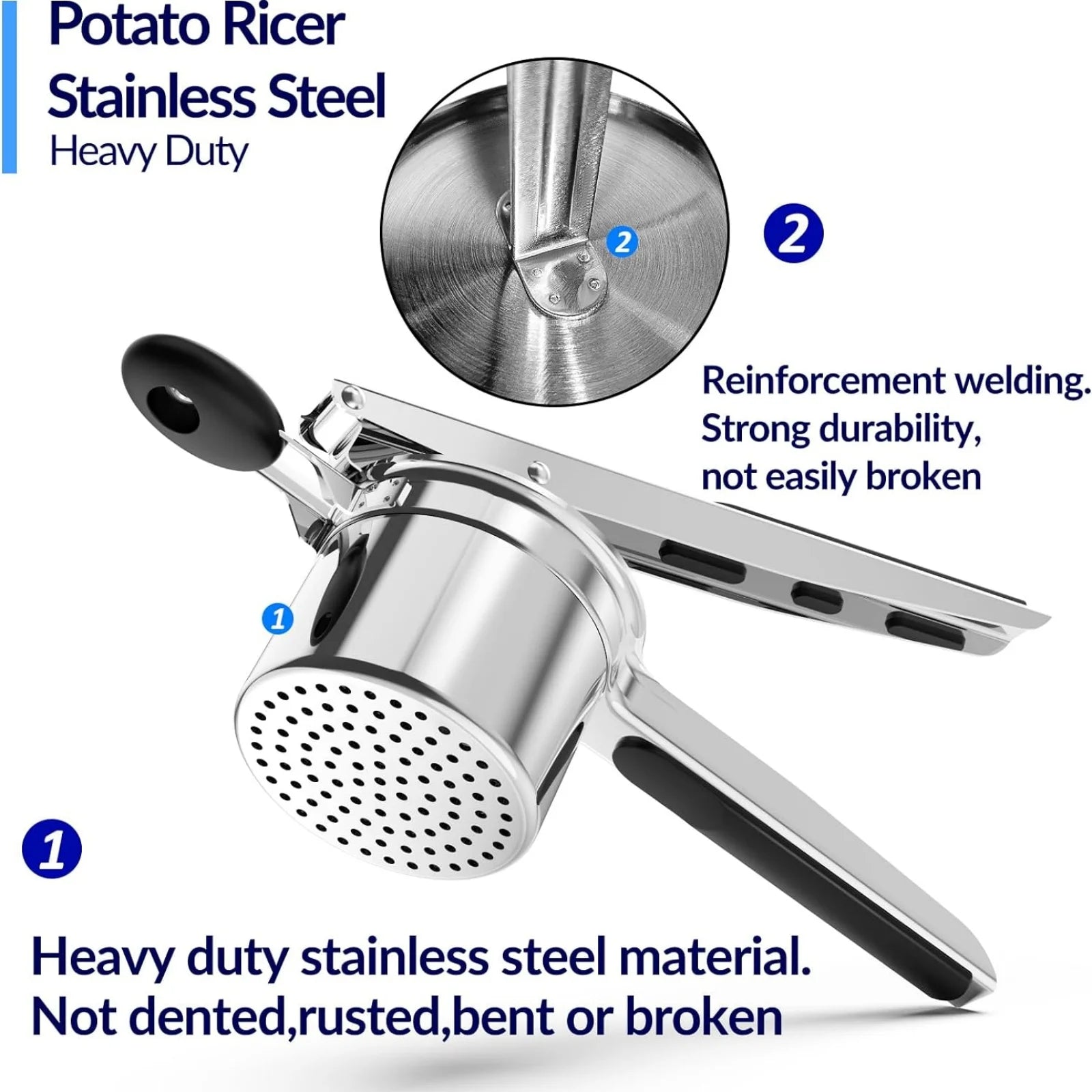 Heavy Duty Potato Masher 