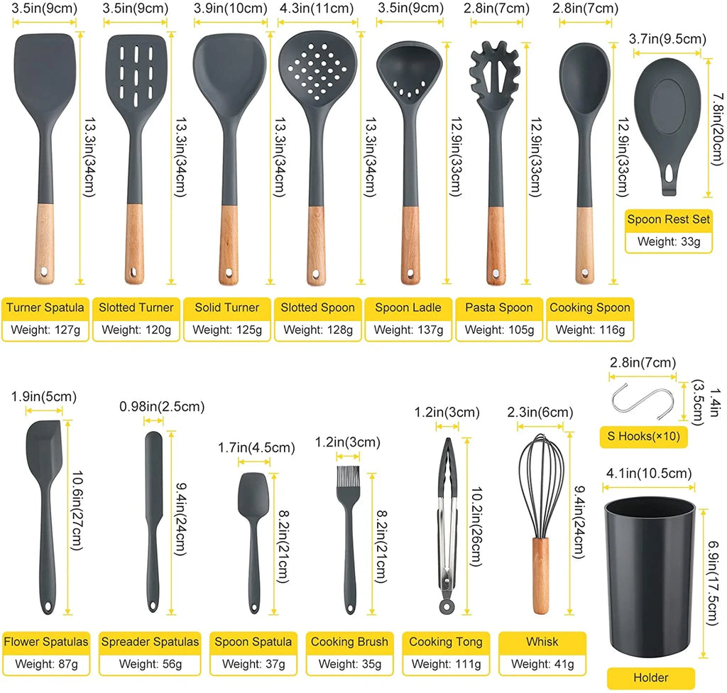 35Pcs Non-Stick Cooking Set