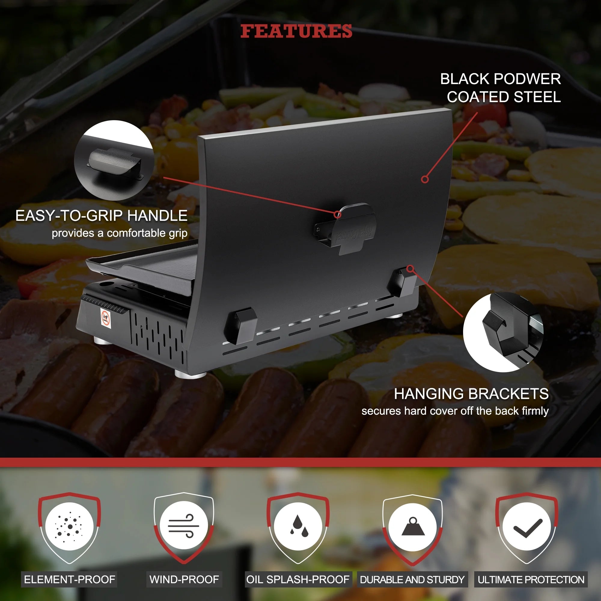 Portable Gas Griddle Hard Cover