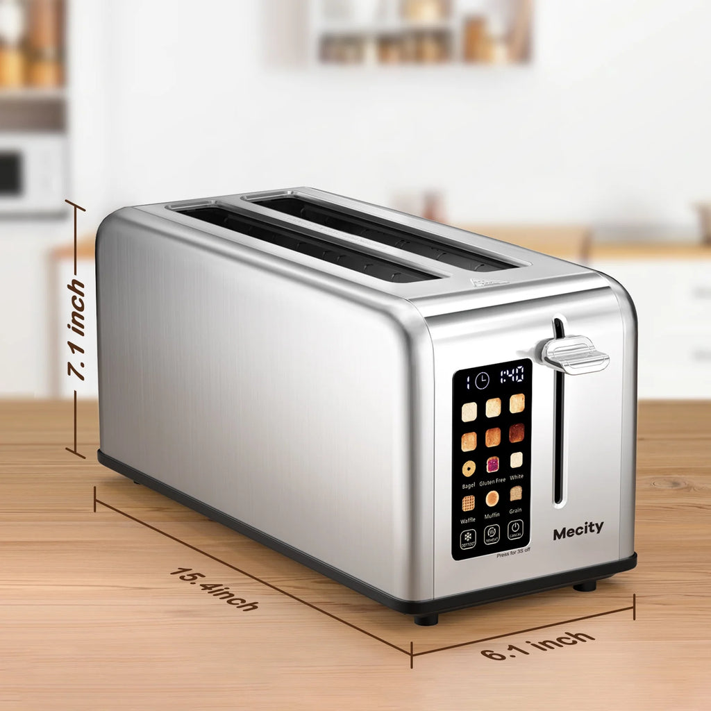 TouchScreen 4 Slice Toaster Stainless Steel - Silver