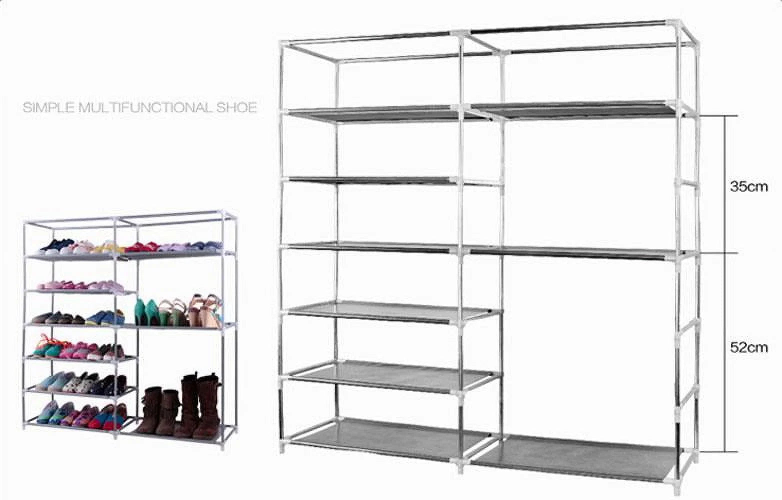 Shoe Rack with Shelves